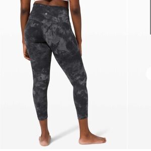 Lululemon Align Legging Pants 25" Diamond Dye, Grey, Size 4, EUC